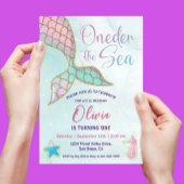 Invitation Petite Sirène ONE der The Sea 1er Anniversaire