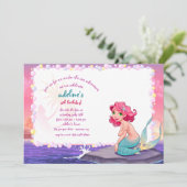 Invitation Petite Sirène Par L'Invitation De La Mer (Debout devant)