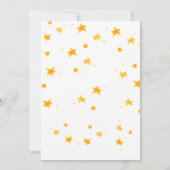 Invitation Petite Soeur Sur Le Chemin Boho Stars Baby shower (Dos)