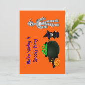 Invitation Petite sorcière et amis (Debout devant)