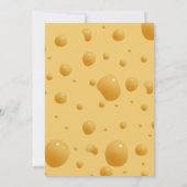 Invitation Petite souris dans le Baby shower au fromage (Dos)