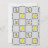 Invitation Petite souris manger baby shower de fromage Invita (Dos)