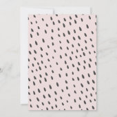 Invitation Petite teinte d'eau Baby shower blanc (Dos)