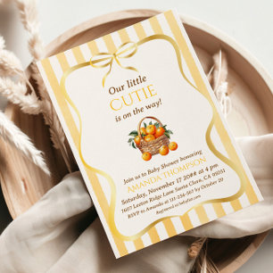 Invitation Petite Thème Arc-en-ciel Bébé Citron Fête Prénatal