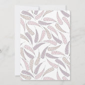 Invitation Petite Turquie Baby shower fille d'automne (Dos)