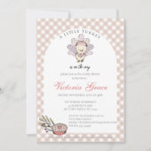 Invitation Petite Turquie Baby shower fille d'automne (Devant)