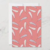 Invitation Petite Turquie Baby shower fille d'automne (Dos)