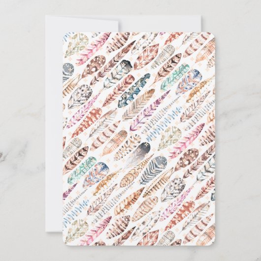 Invitation Petite Turquie En Route ! Baby shower de Thanksgiv (Dos)