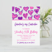 Invitation Petites amies de l'invitation de Galentine Purple  (Debout devant)