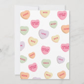 Invitation Petites bonbons amoureuses Valentines Jour anniver (Dos)