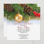 Invitation Petites boules de Noël Fête des mariées (Devant / Derrière)