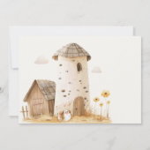 Invitation Petites fermes de pépinière Animaux Baby shower In (Dos)