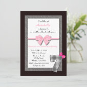 Invitation Petites filles 6e anniversaire (Debout devant)