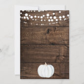 Invitation Petites filles Citrouilles 1er anniversaire (Dos)