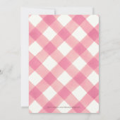 Invitation Petites Filles CITROUILLES Rose Floral Fête d'anni (Dos)