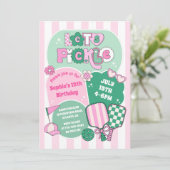 Invitation Petites filles de Pickleball Anniversaire (Debout devant)
