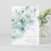Invitation Petites Fleurs blanches (Debout devant)