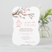 Invitation Petites Inséparables douces (Debout devant)