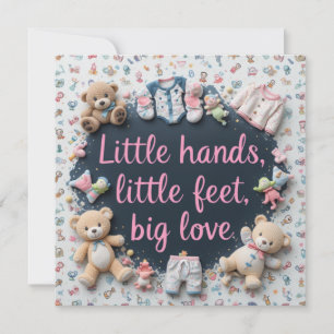 Invitation Petites mains petits pieds