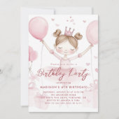 Invitation Petites princes et fête d'anniversaire de la Couro (Devant)