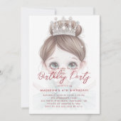 Invitation Petites princes et fête d'anniversaire de la Couro (Devant)