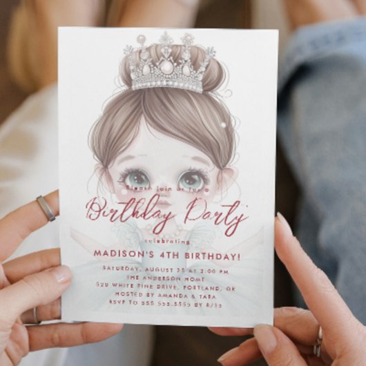 Invitation Petites princes et fête d'anniversaire de la Couro