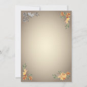 Invitation Petites serviettes, Feuilles, Baby shower d'automn (Dos)