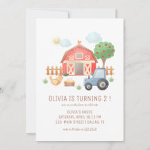 Petits animaux de ferme fête d'anniversaire