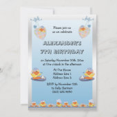Invitation Petits Canards, Cœurs d'Amour & Bateaux 7e Anniver (Dos)