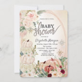 Invitation Petits Citrouilles, Roses, Baby shower de Snowflak (Devant)