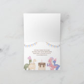 Invitation Petits Dinosaures Mignonnes Avec Enfant Gâteau Ann (Intérieur)