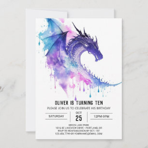 Invitation Petits Dragons Enfants Anniversaire