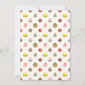 Invitation Petits gâteaux (Dos)