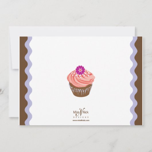 Invitation Petits gâteaux de Valentine (Dos)