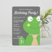 Invitation Petits invitation/cravate mignons de fête (Debout devant)