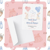 Invitation Petits Lapins À La Main Gentils Garçon Ou Fille