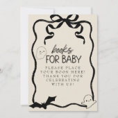 Invitation Petits Livres Mignons pour Bébé Coquette (Devant)