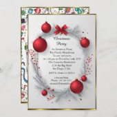 Invitation Petits Monsters Noël très belle fête (Devant / Derrière)