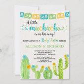 Invitation Petits muchacho couples baby shower de fête (Devant)