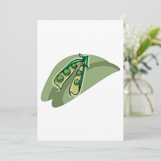 Invitation Petits pois dans une cosse