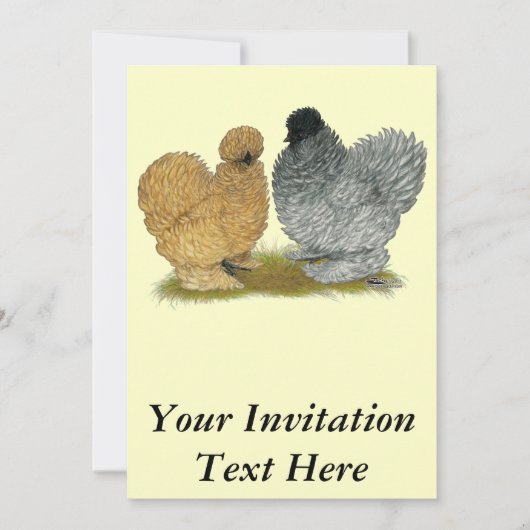 Invitation Petits poulets (Devant)