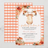 Invitation Petits vêtements Citrouilles Baby shower Invitatio (Devant / Derrière)