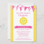 Invitation Peu d'anniversaire d'étamine jaune de rose de (Devant)