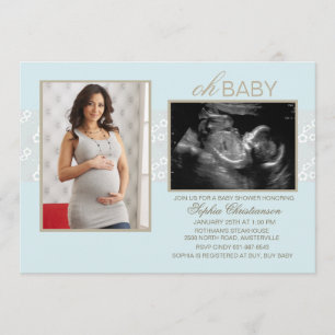 Invitation Peu de chuchotements bleus