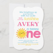 Invitation Peu de ęr anniversaire de soleil (Devant)