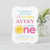 Invitation Peu de ęr anniversaire de soleil (Debout devant)