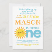 Invitation Peu de ęr anniversaire de soleil (Devant)