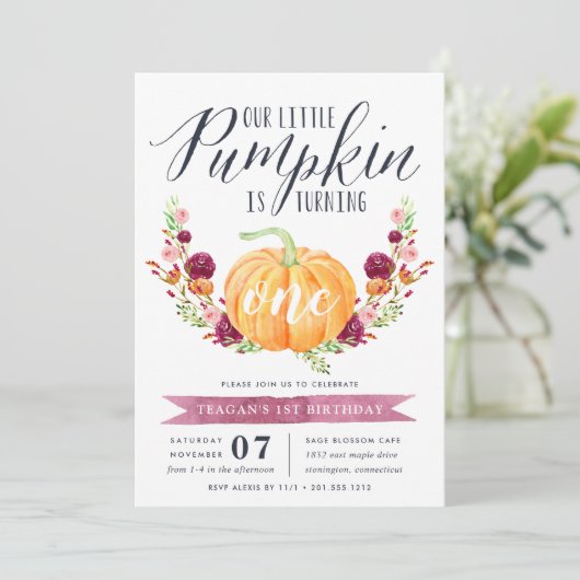 Invitation Peu de fête d'anniversaire faite sur commande (Debout devant)