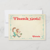 Invitation Peu de note rouge de Merci de capuchon (Devant)