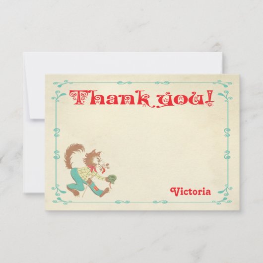 Invitation Peu de note rouge de Merci de capuchon (Devant)